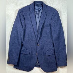 NWT J. Crew 38R Thompson Blazer Wool Blend Navy 2 Button Vented Sport Coat Lux